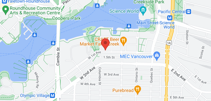 map of 705 181 W 1ST AVENUE